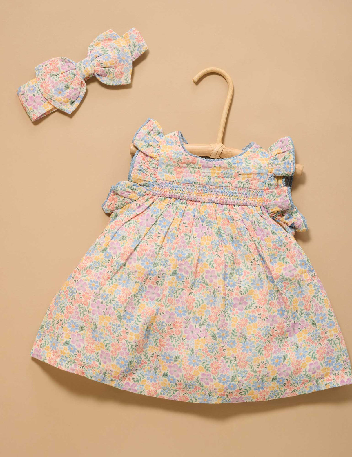 Smocked Dress l Isabella Print