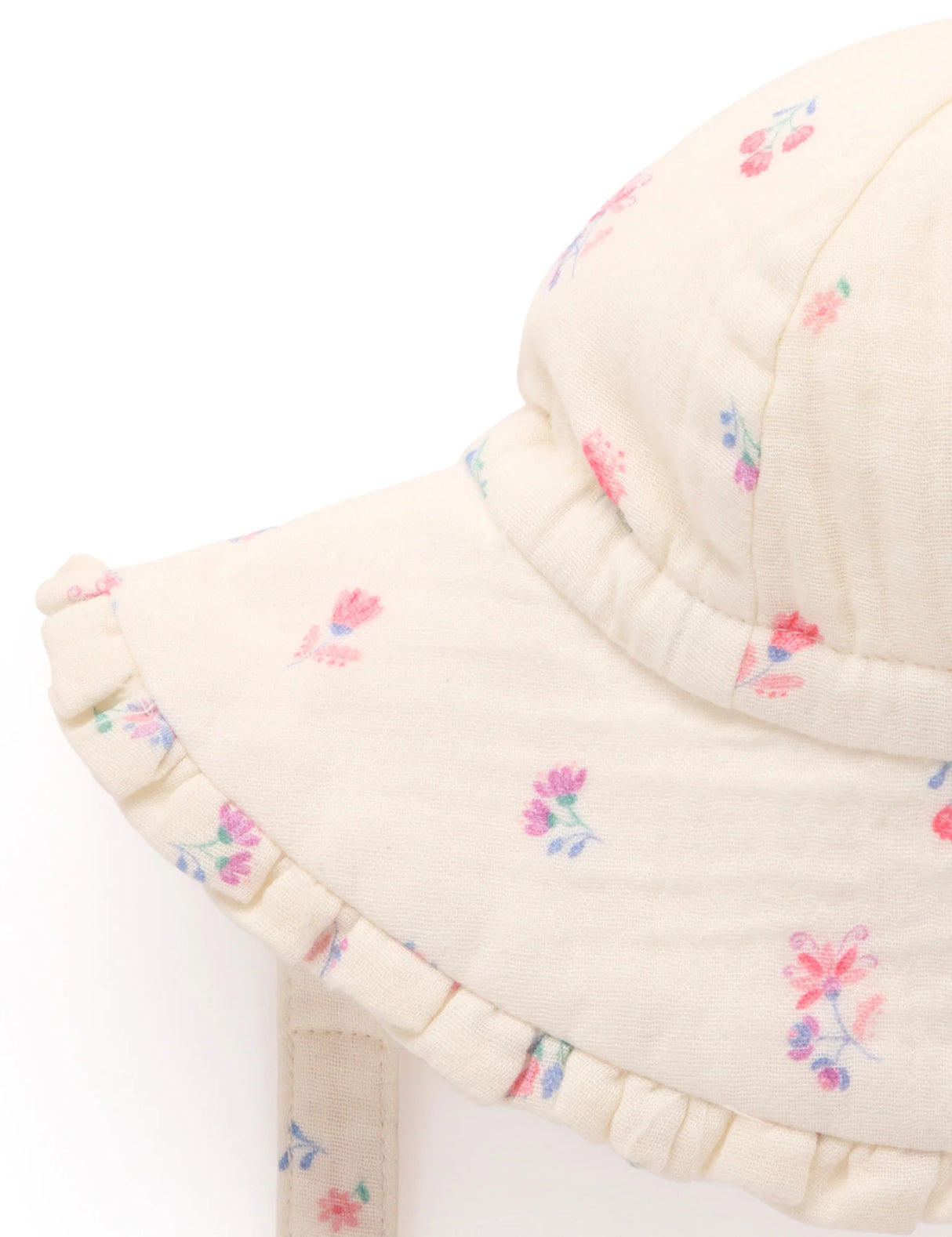 Ruffle Sun Hat l Marigold Print