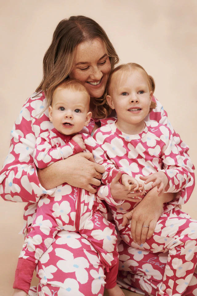 Kids L/S Sleep Set | Pink Love