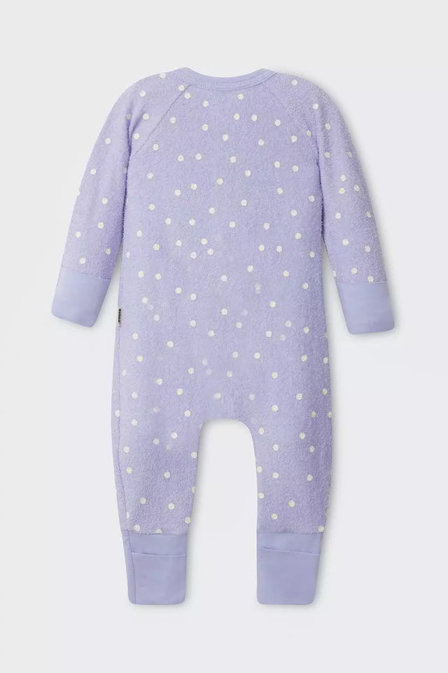 Poodlette Zip Wondersuit | Ditsy Dot Purple