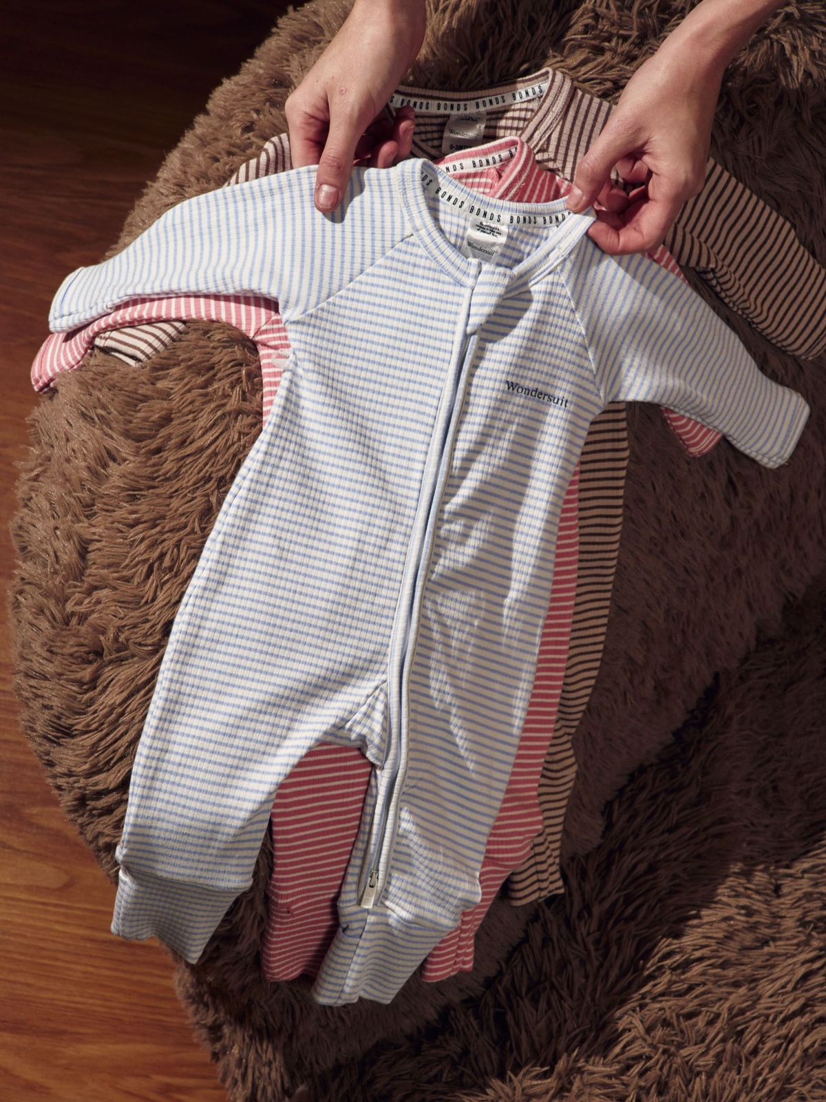 Wide Needle Rib Zippy | Old Eagle Sand & Marscapone