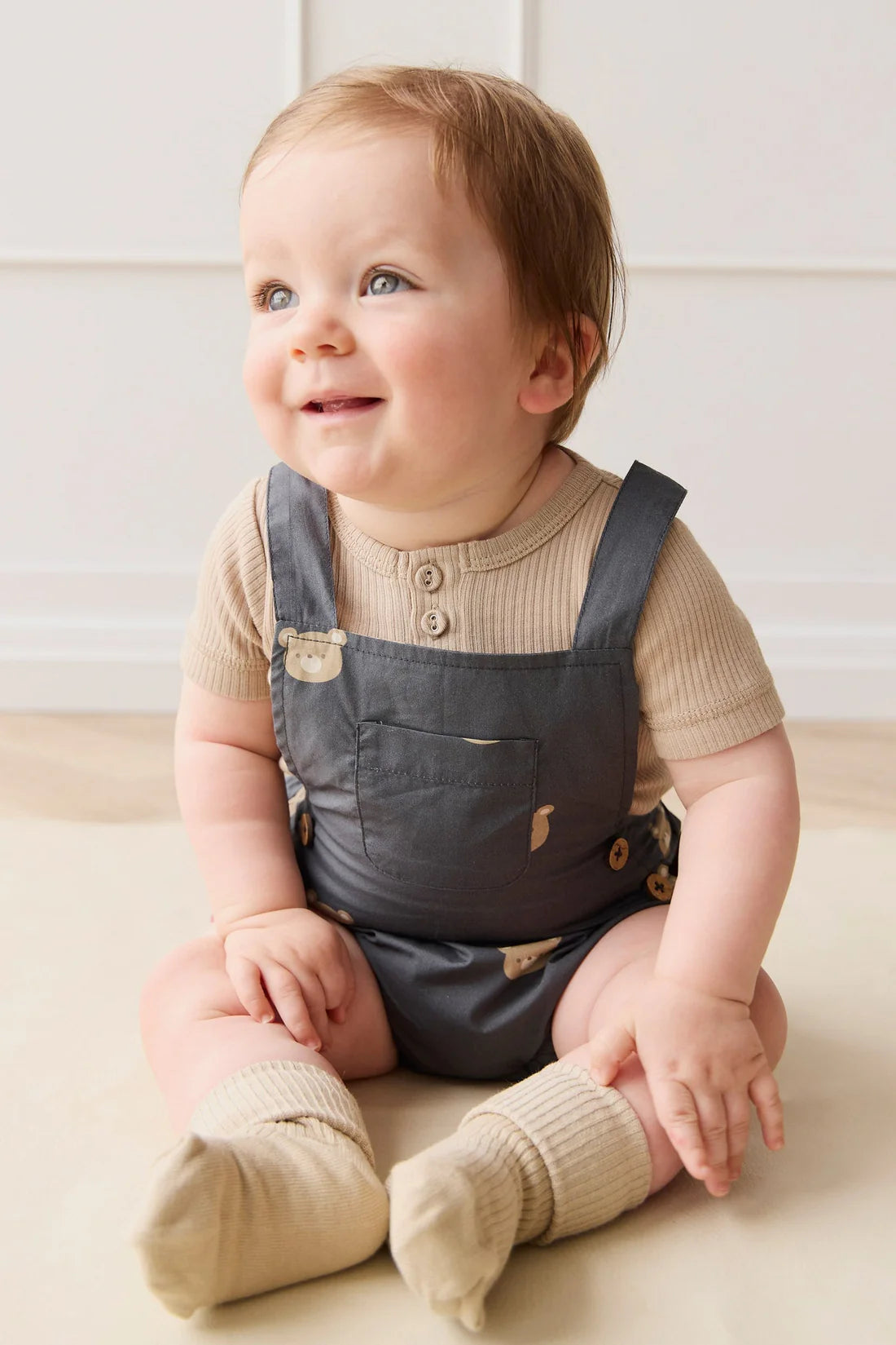 Organic Cotton Robin Playsuit | Bobbie Bears Shadow