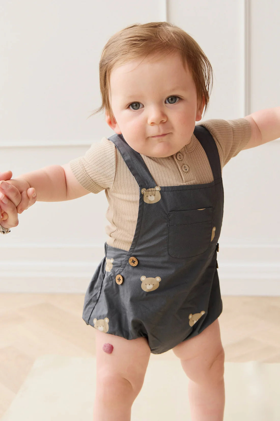 Organic Cotton Robin Playsuit | Bobbie Bears Shadow