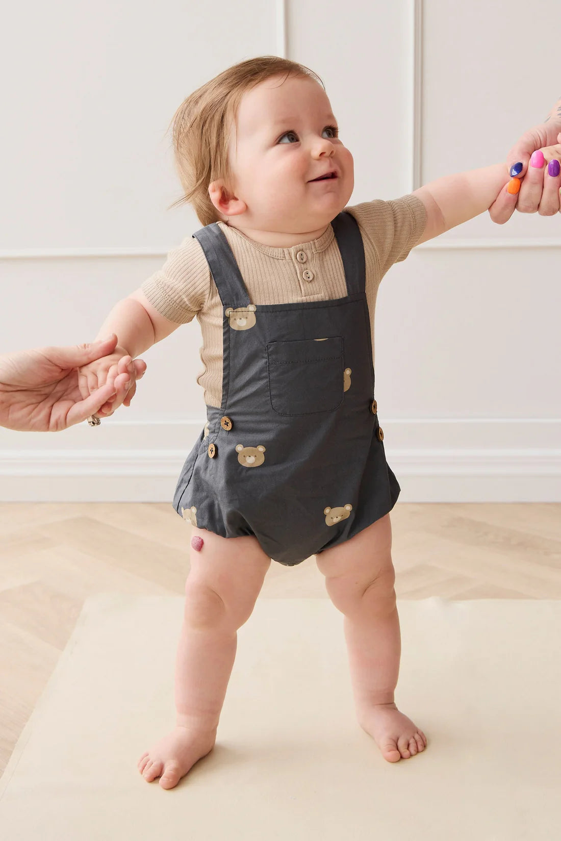 Organic Cotton Robin Playsuit | Bobbie Bears Shadow
