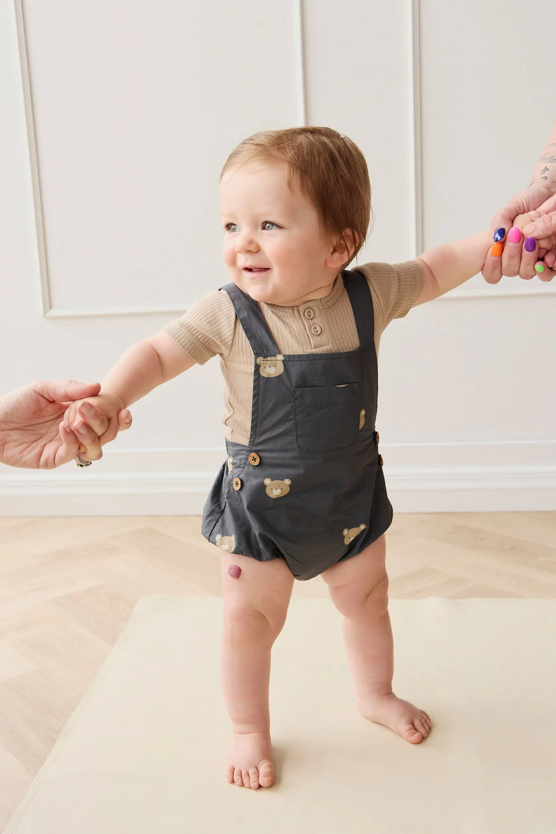 Organic Cotton Robin Playsuit | Bobbie Bears Shadow