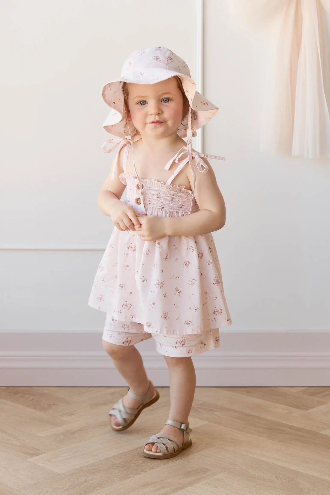 Organic Cotton Ellie Top | Petite Fleur Soft Peony
