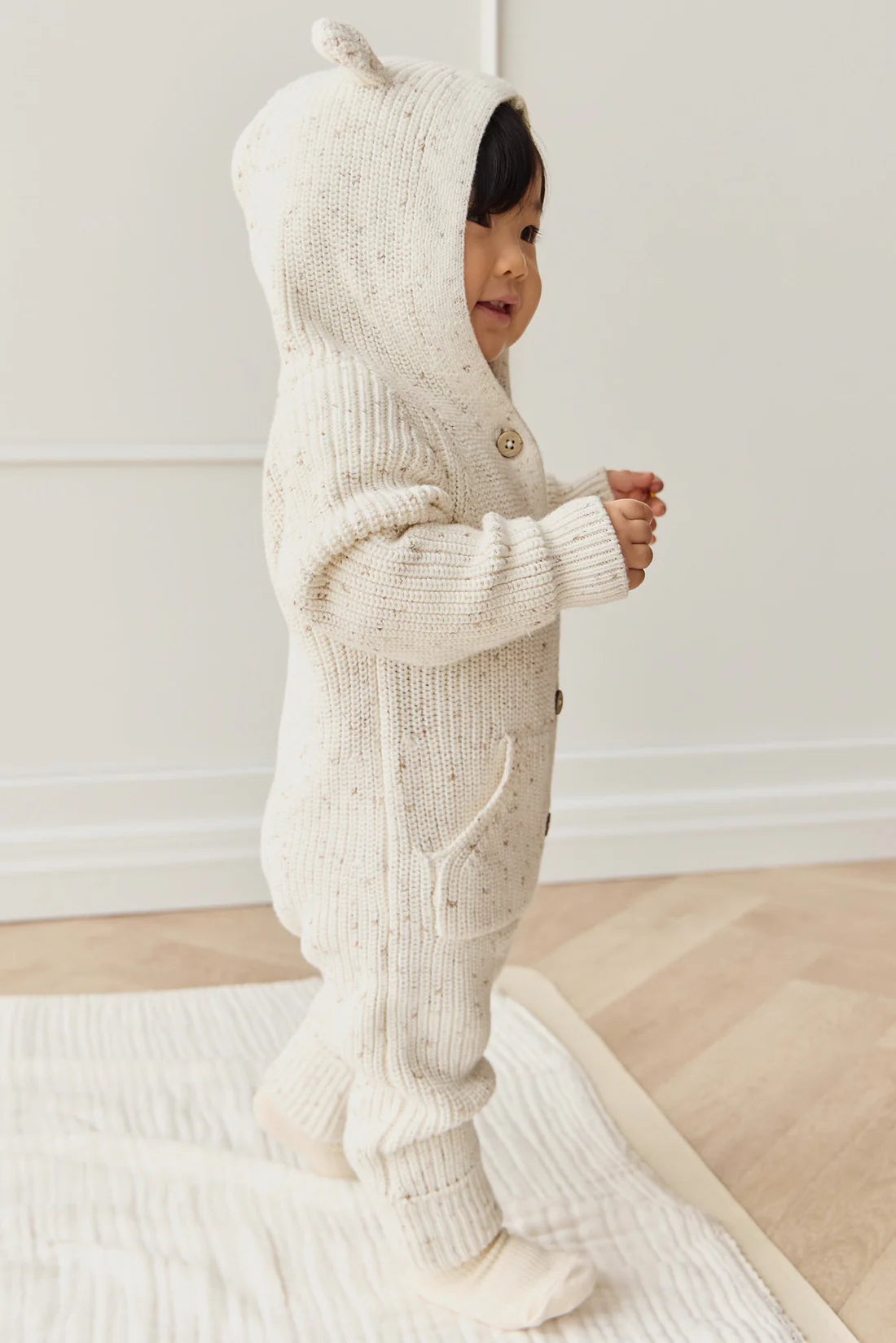 Bear Knit Onepiece | Pistachio Fleck