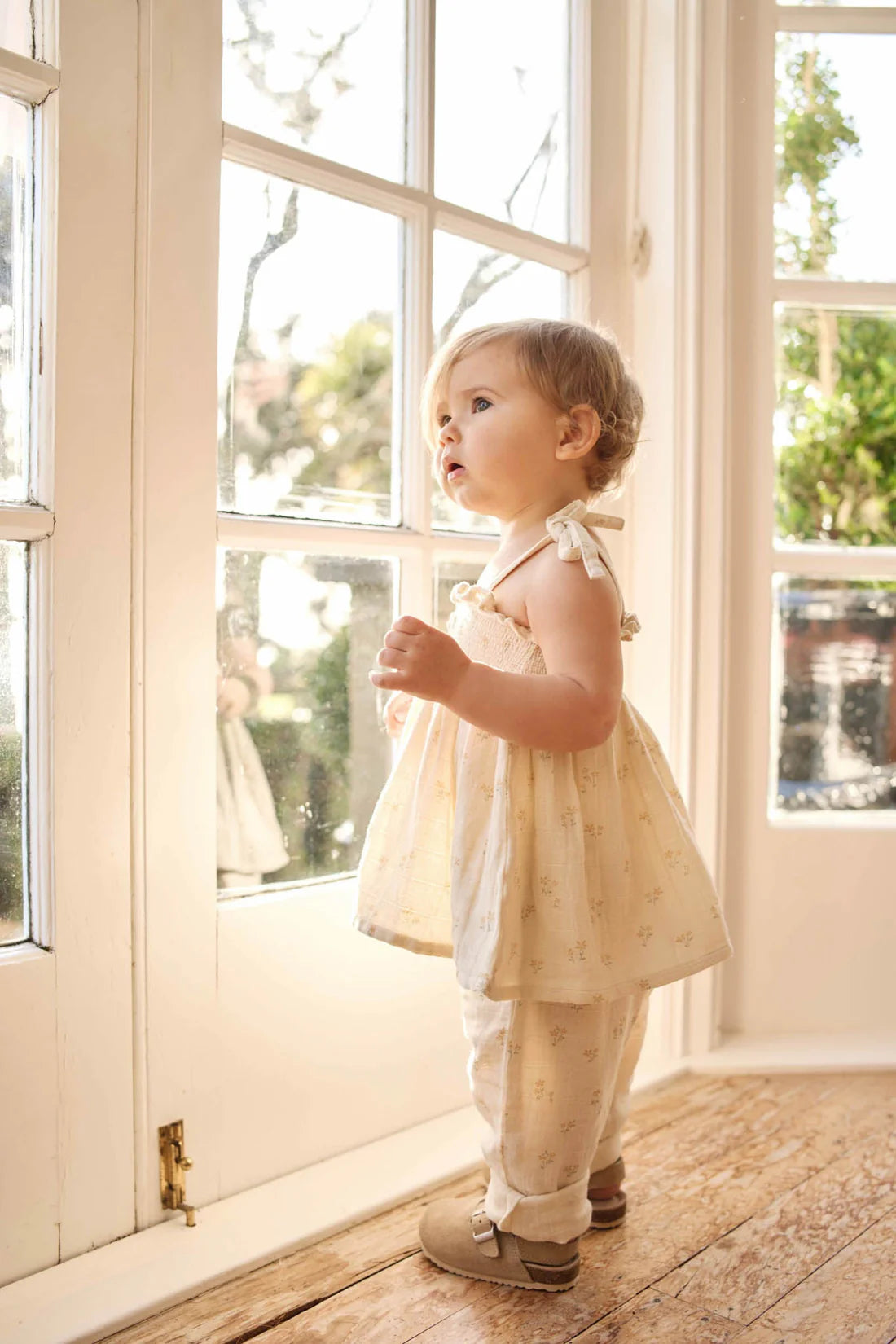 Organic Cotton Muslin Ellie Top | Pauline Chamomile