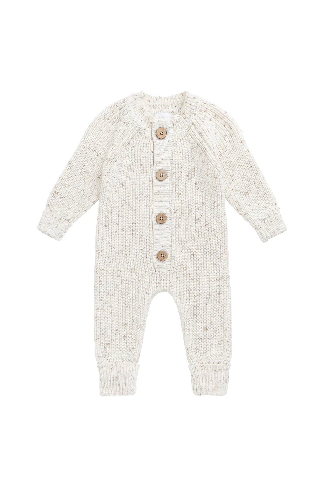Alfie Knitted Onepiece | Oatmeal Hay Fleck