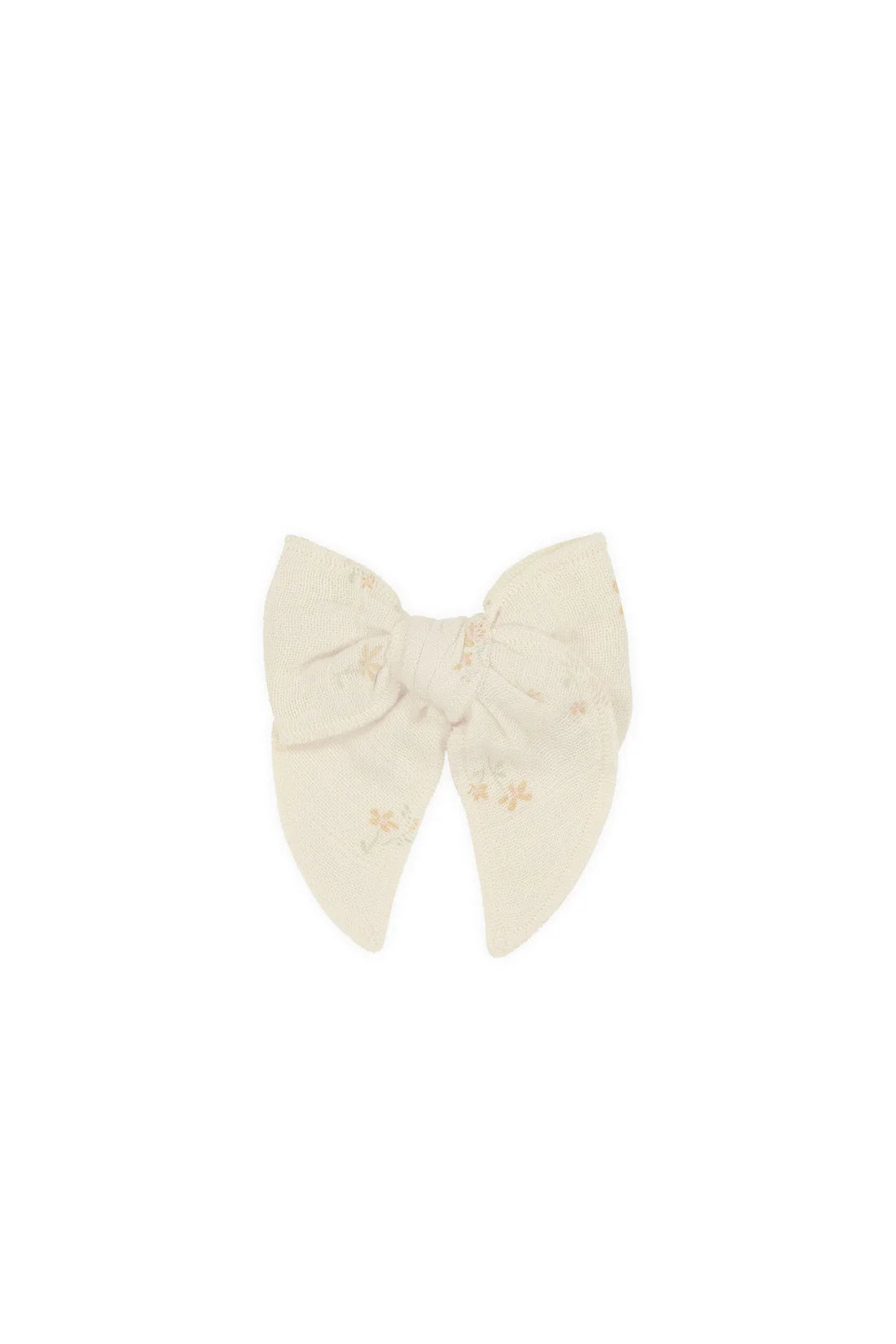 Organic Cotton Muslin Bow | Pauline Chamomile