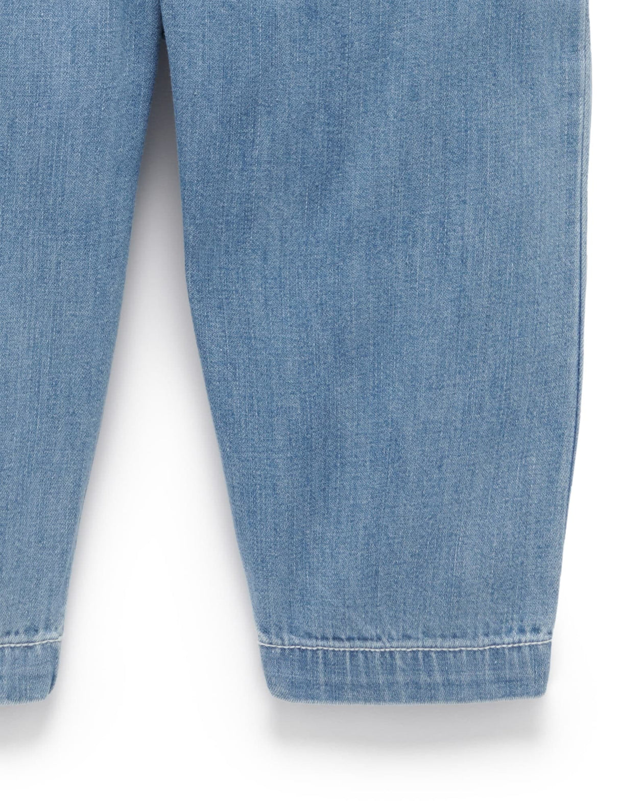 Relaxed Chambray Pants | Faded Denim