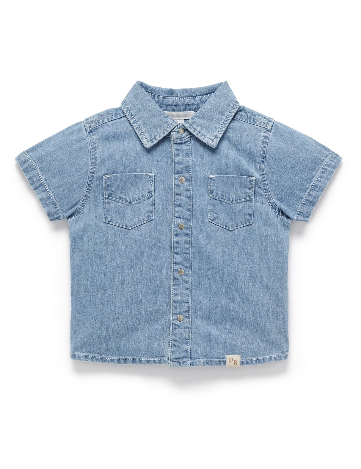 Denim Over Shirt | Faded Denim