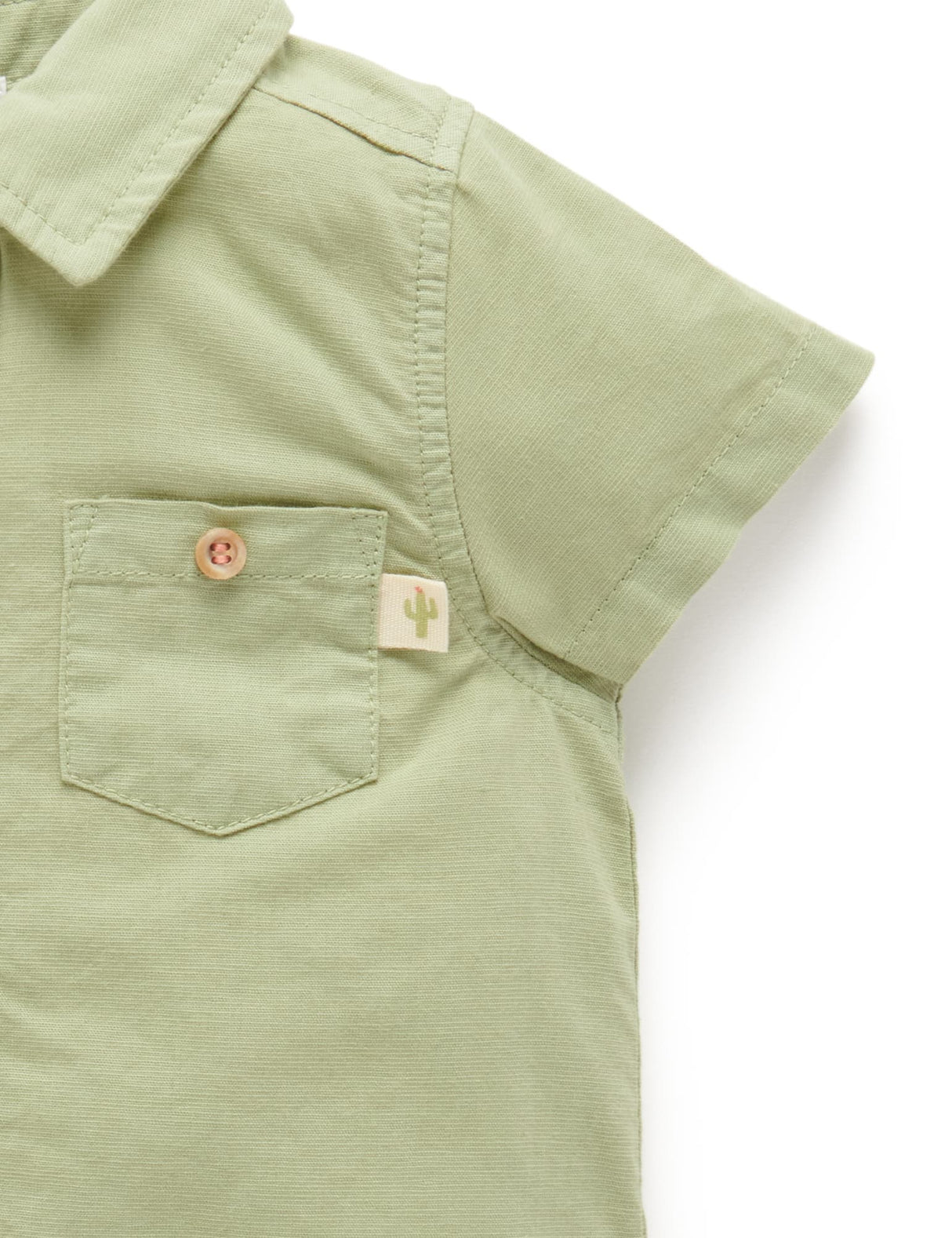 Linen Blend Shirt | Safari
