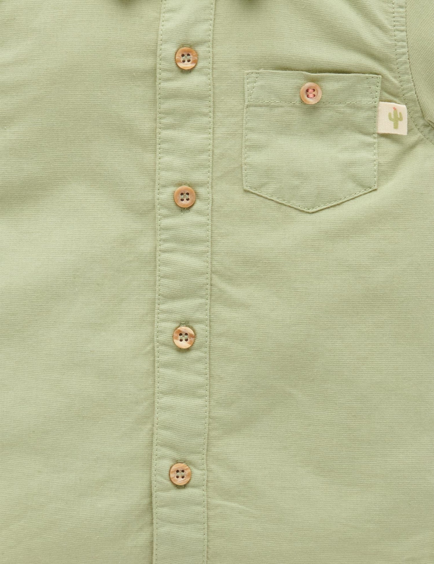 Linen Blend Shirt | Safari