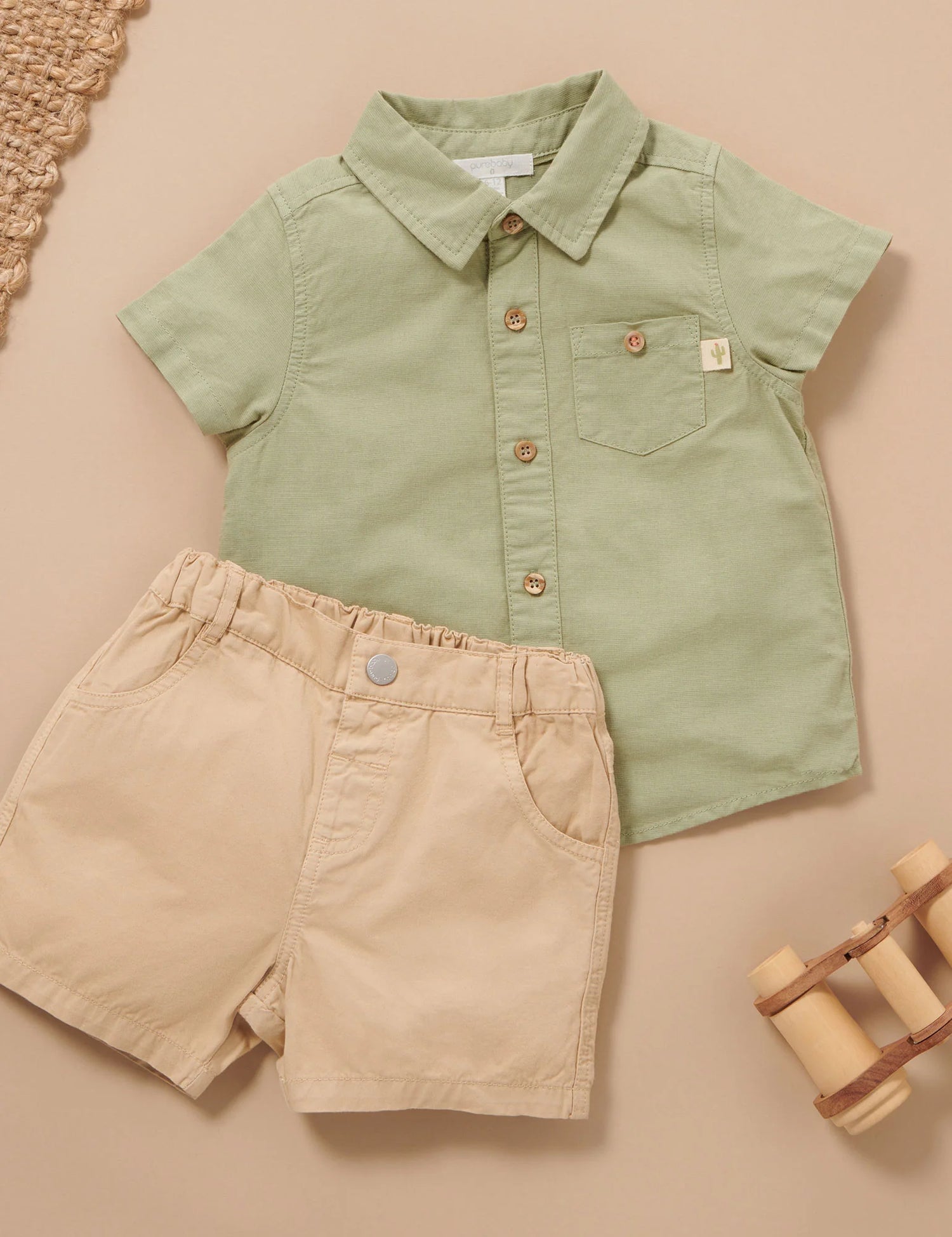 Linen Blend Shirt | Safari