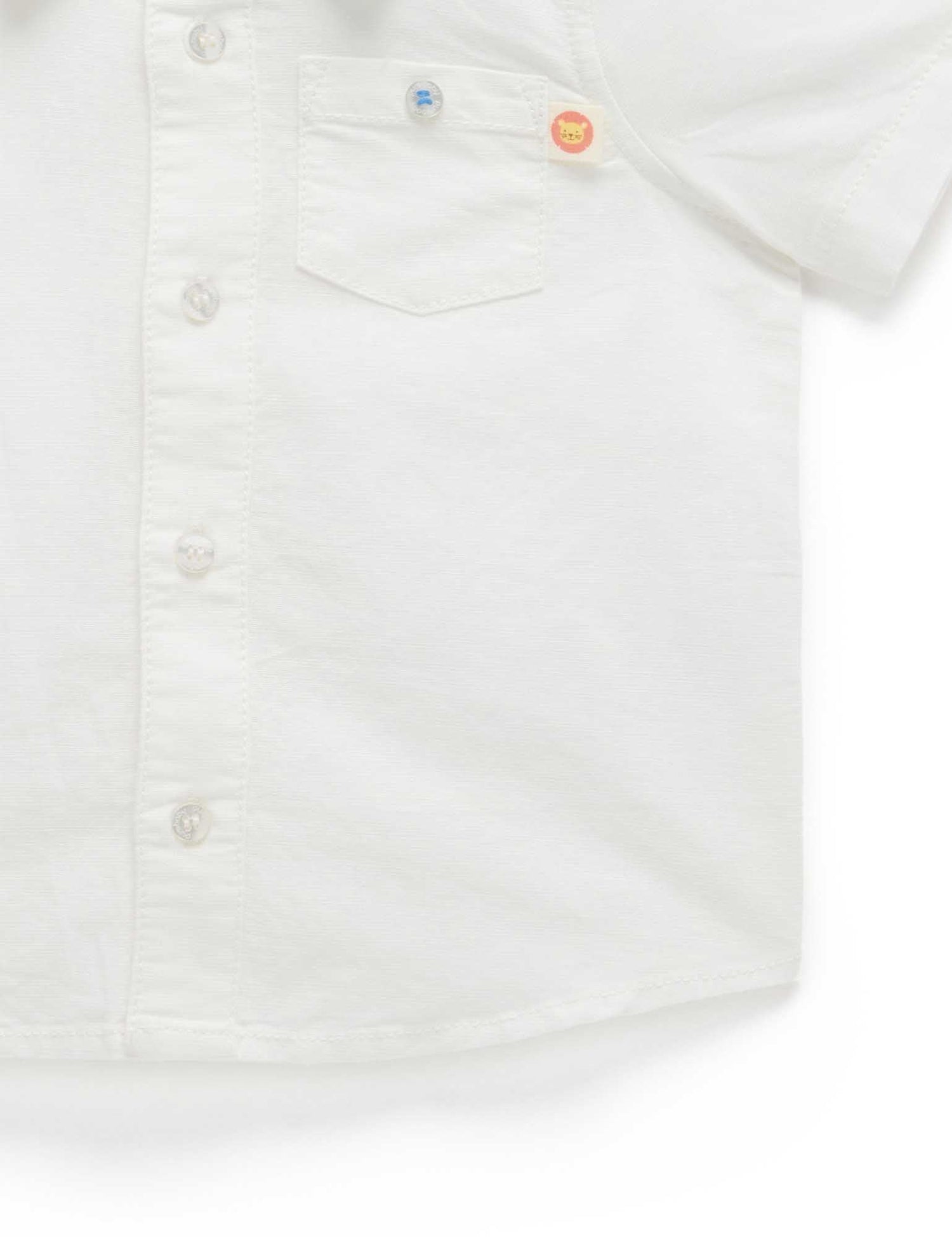 Linen Blend Shirt | Vintage Vanilla