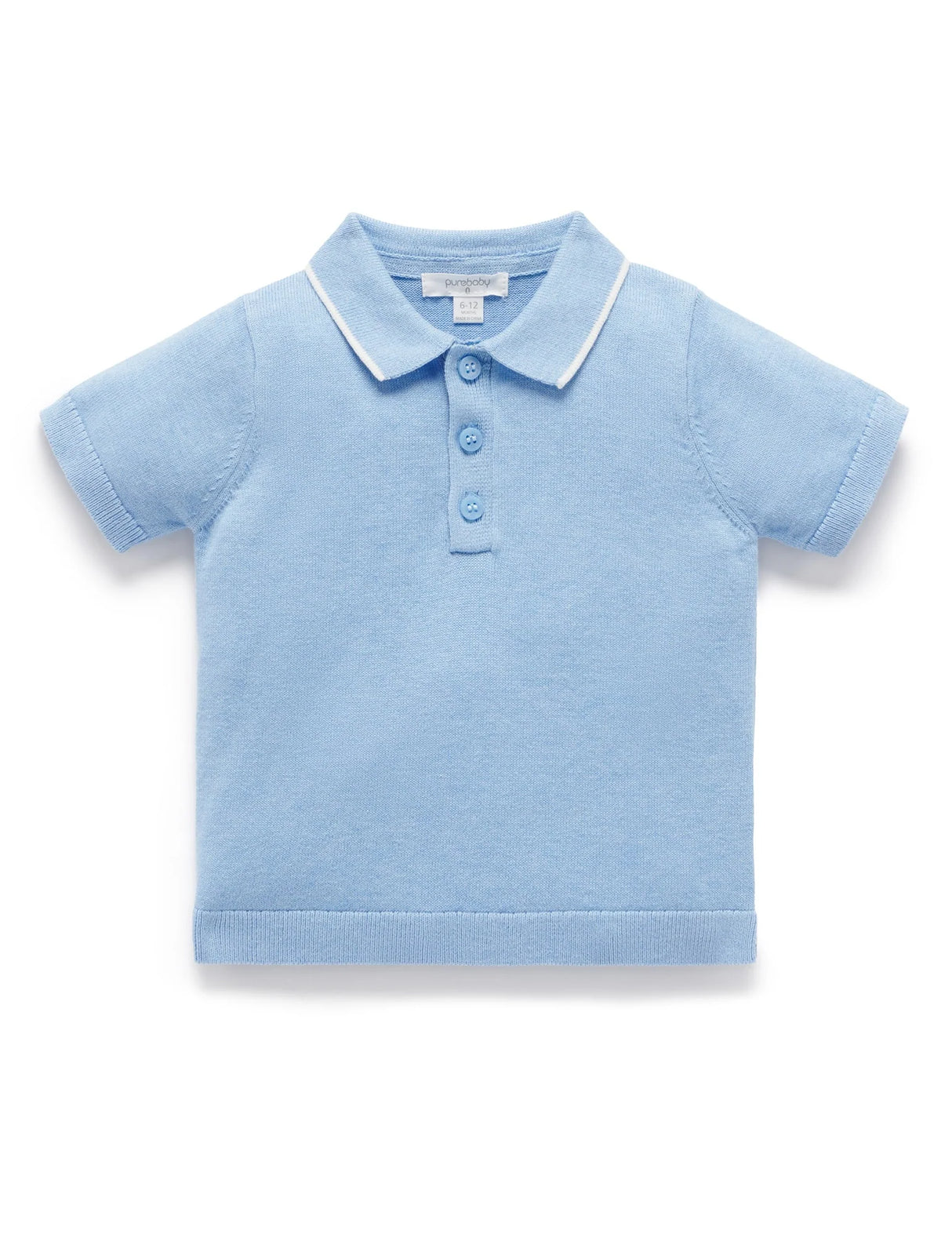 Knitted Polo Top | Zambesi Melange