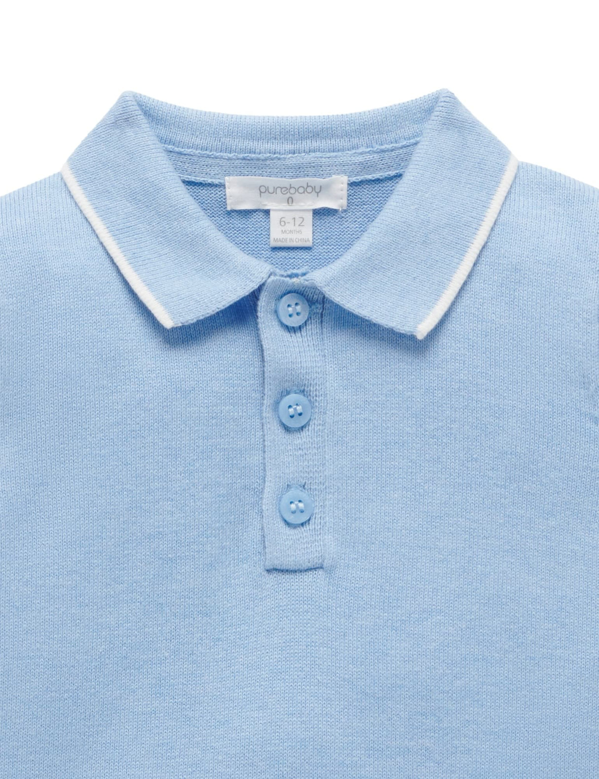 Knitted Polo Top | Zambesi Melange