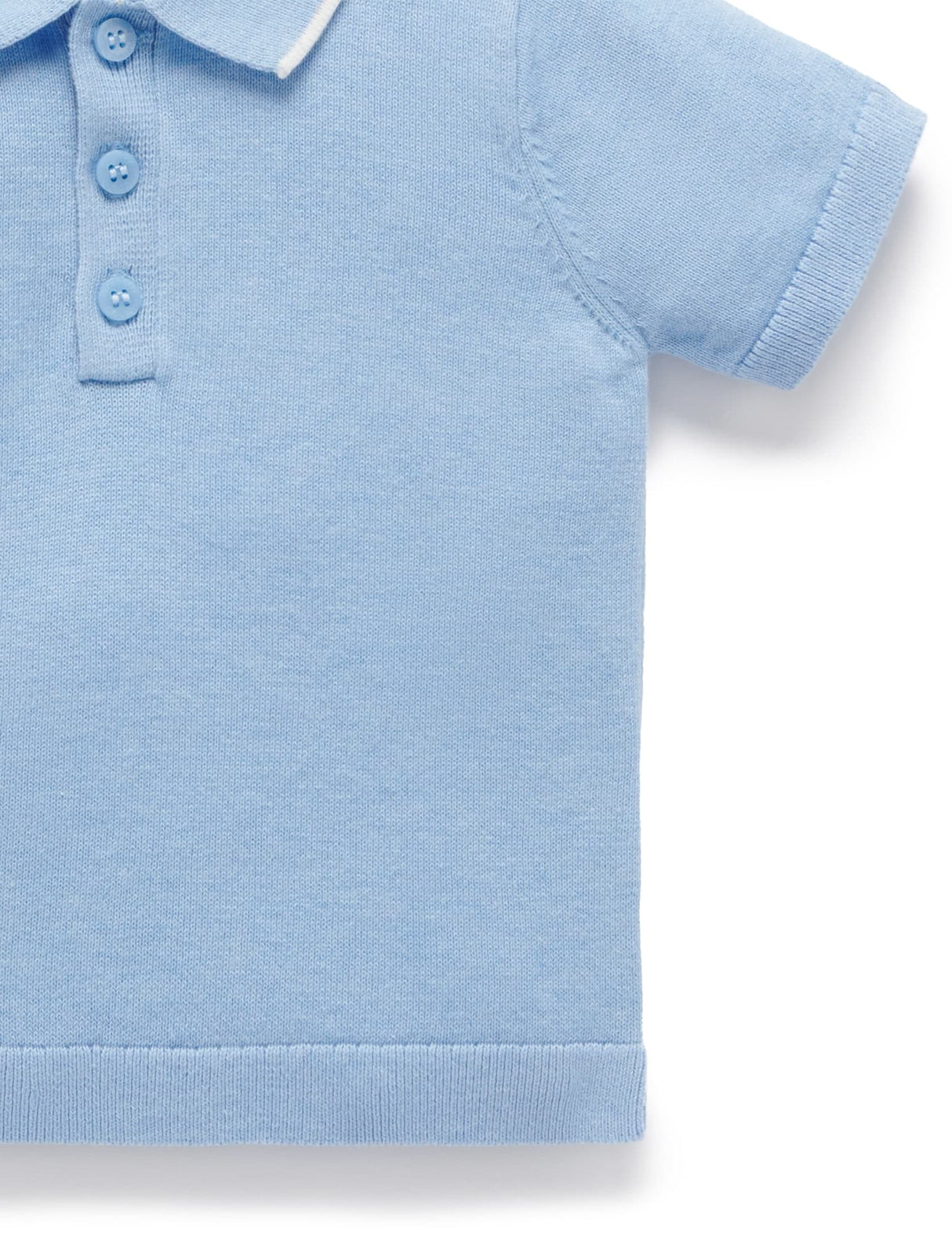 Knitted Polo Top | Zambesi Melange