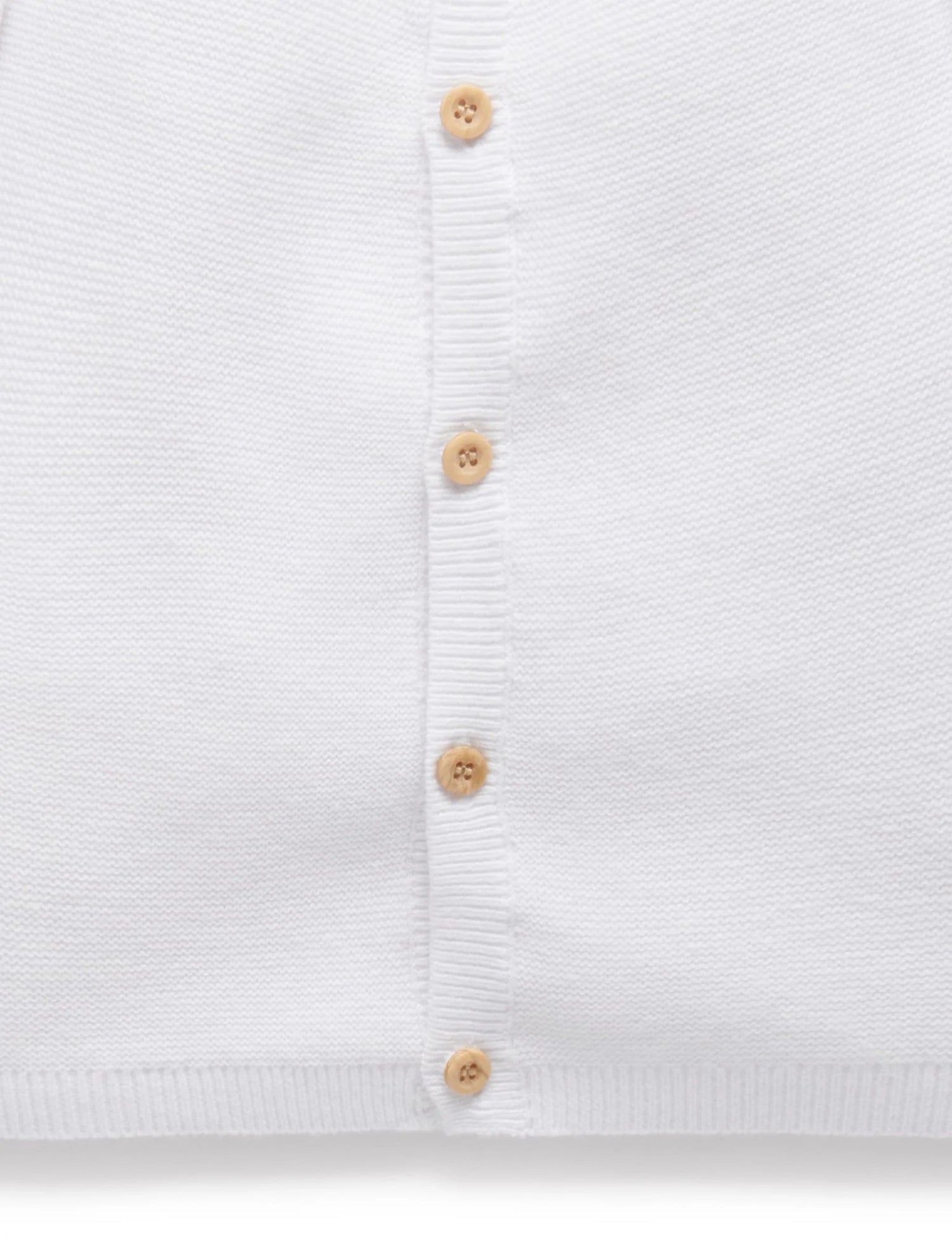 Textured Cardigan | White