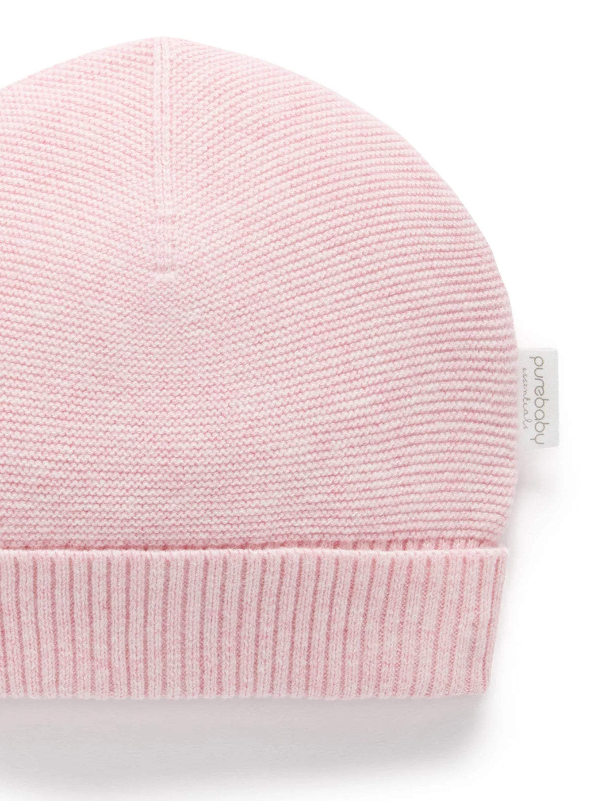 Textured Beanie | Pink Melange
