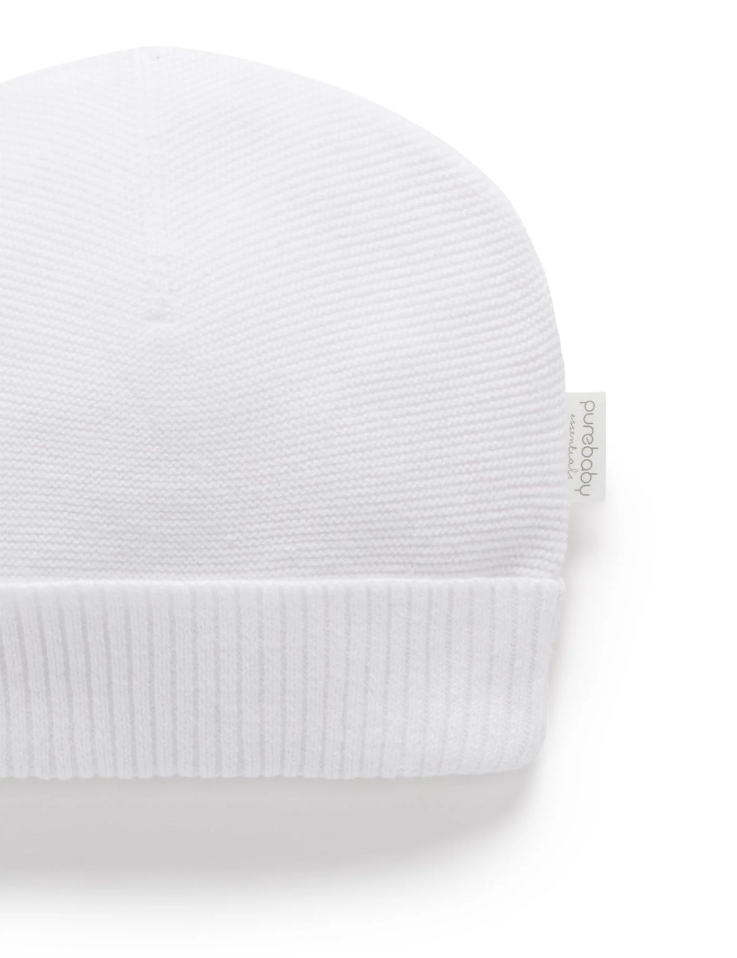 Textured Beanie | White
