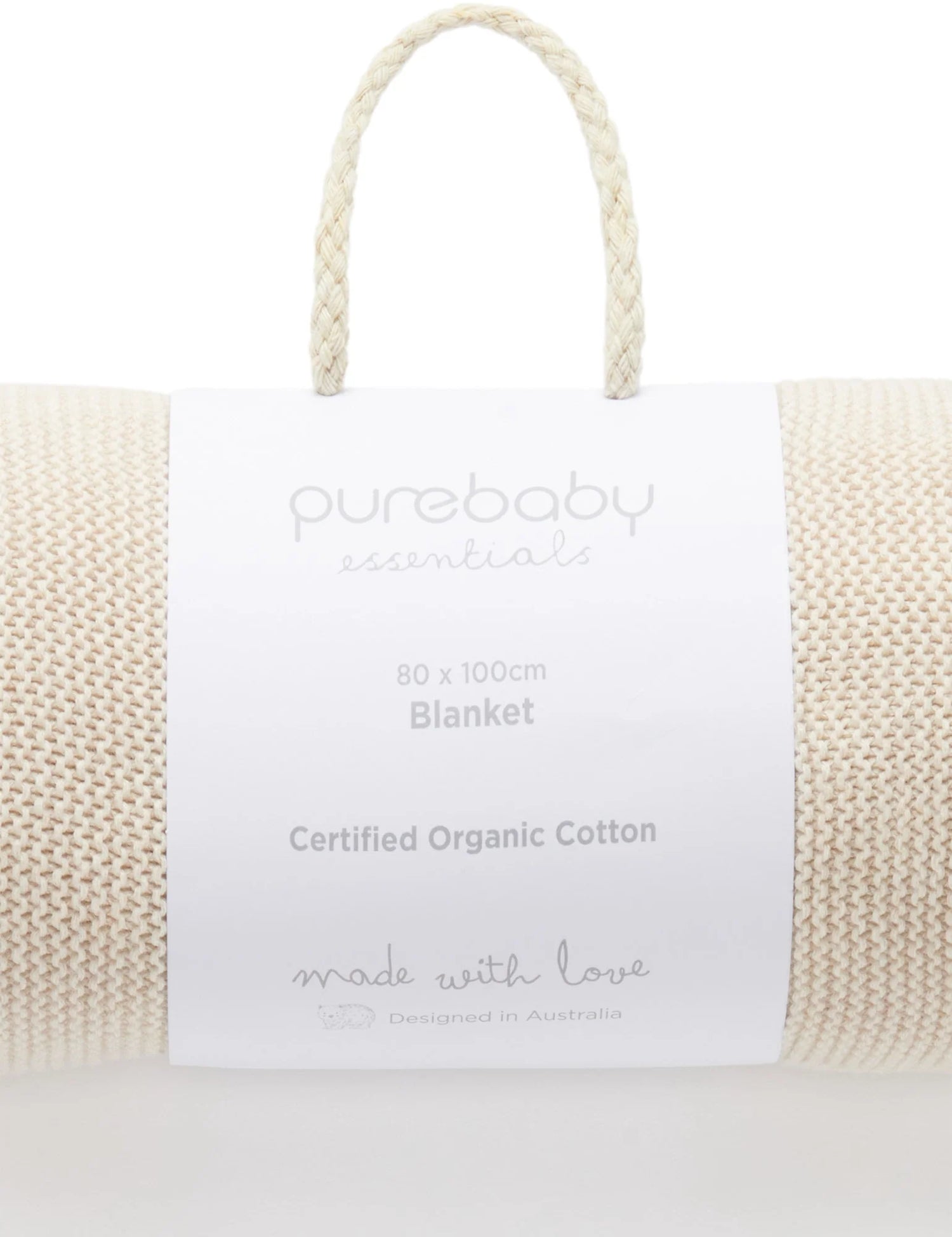Essentials Textured Blanket | Wheat Melange
