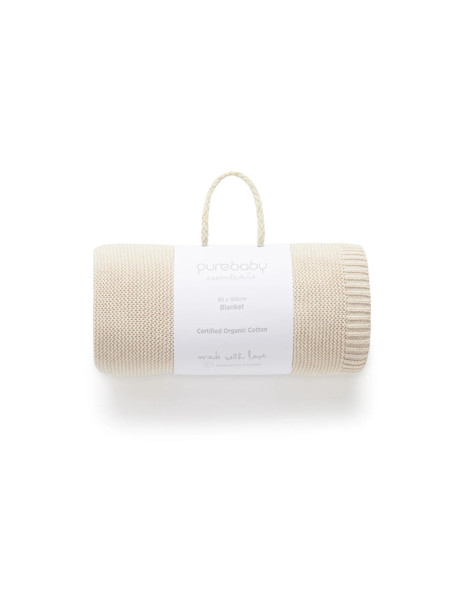 Essentials Textured Blanket | Wheat Melange