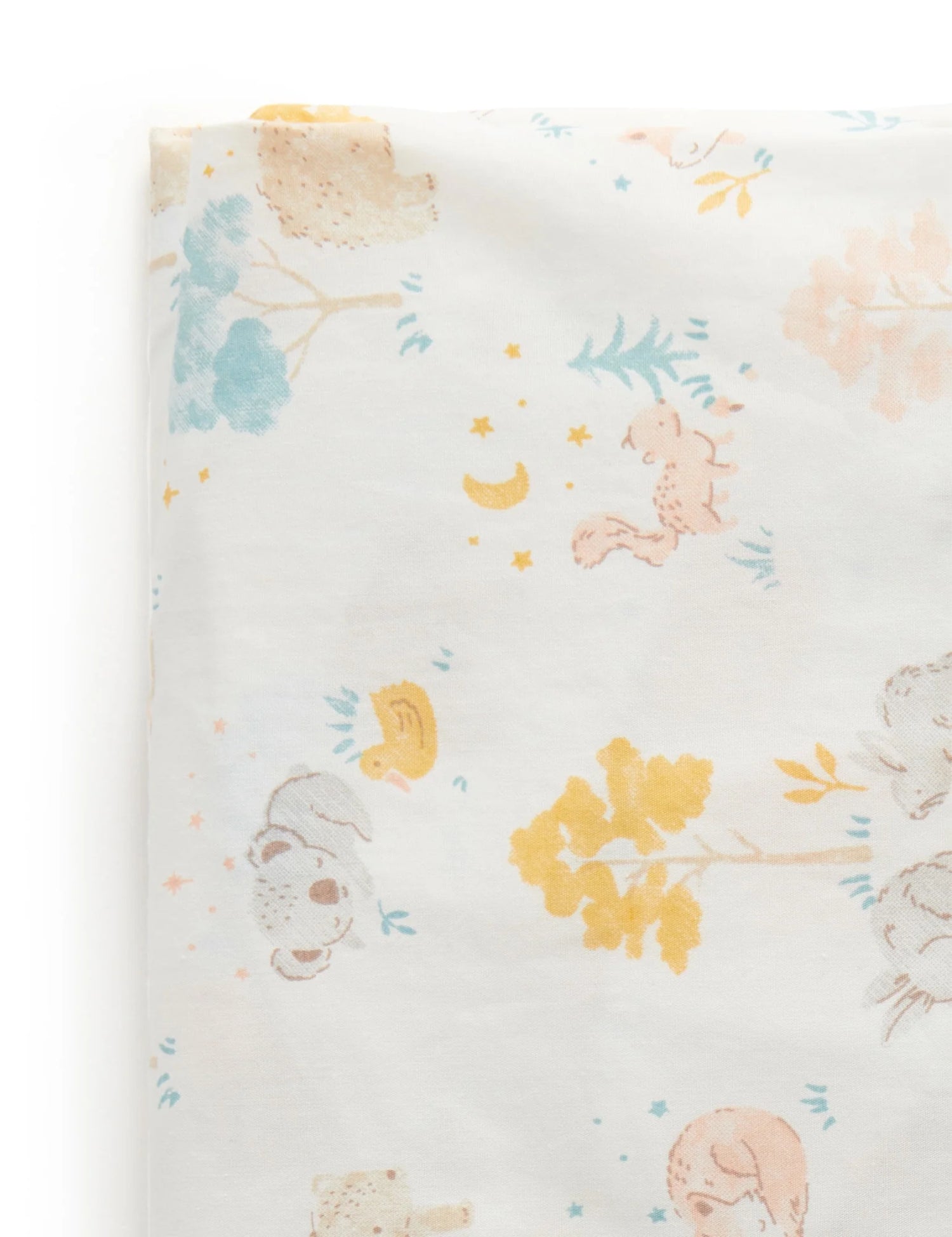 Poplin Printed Fitted Cot Sheet | Little Nap