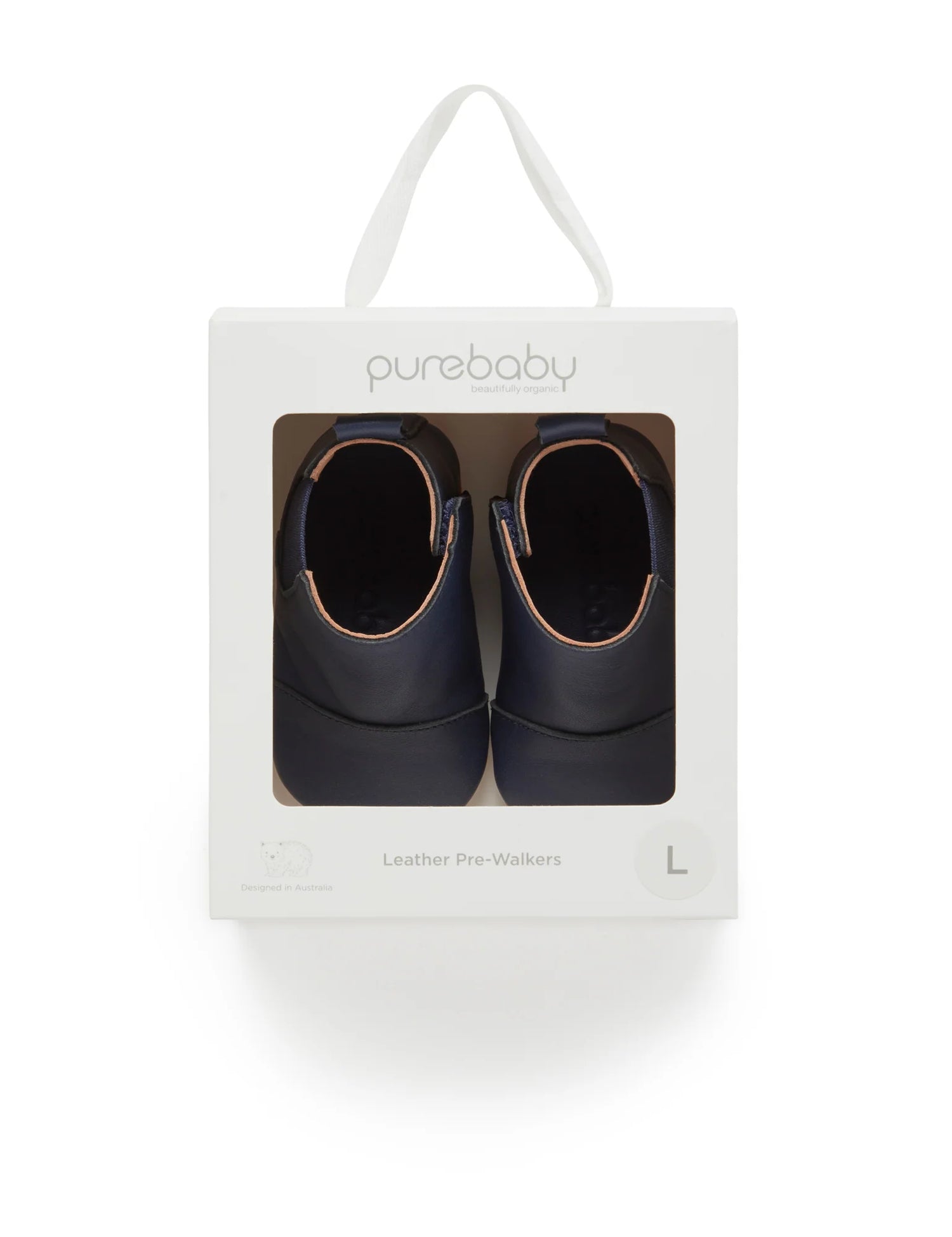 Leather Chelsea Bootie | Navy
