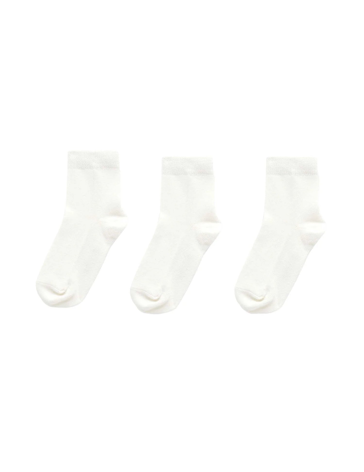 3 Pack Socks | White