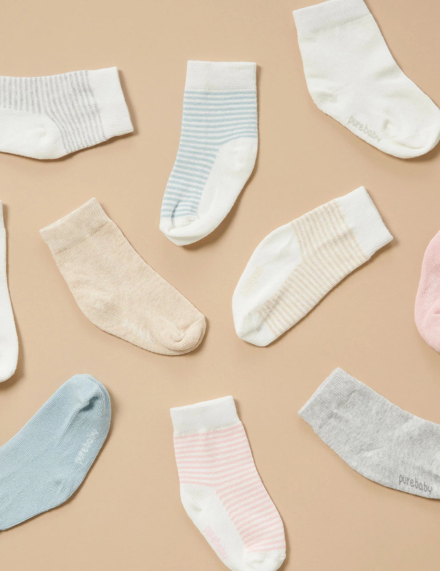 3 Pack Socks | Wheat & Vanilla