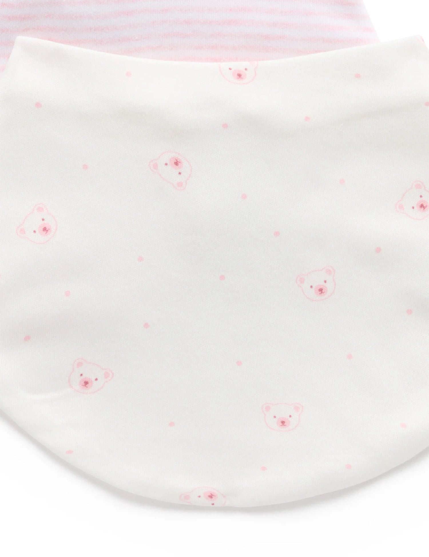 2 Pack Dribble Bib | Pink Bear