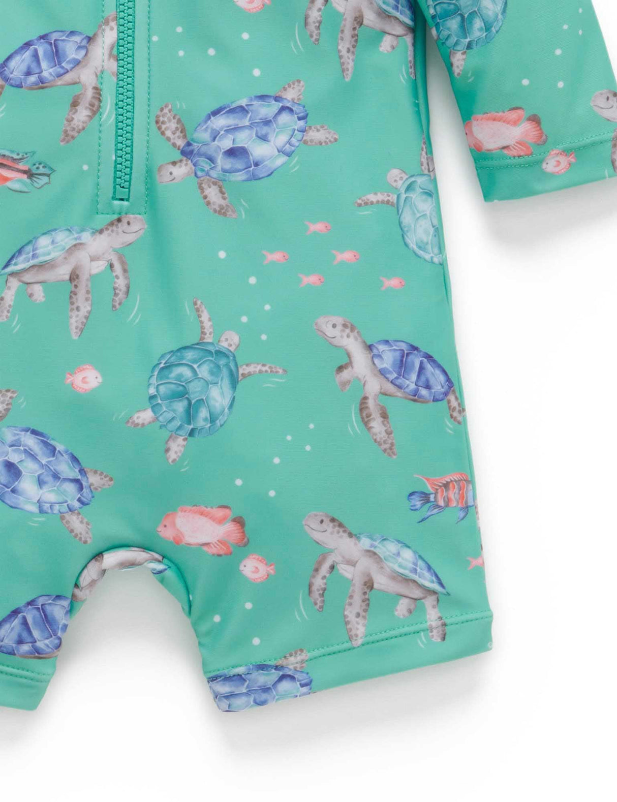 Long Sleeve Rashie Sunsuit | Sea Turtles