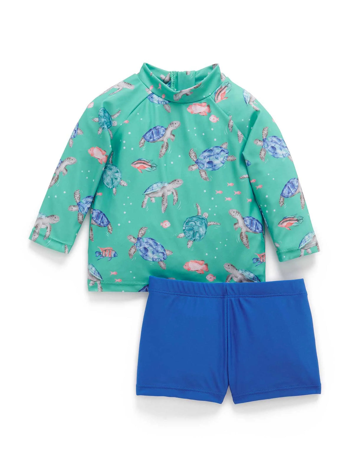Long Sleeve Rashie Set | Sea Turtles