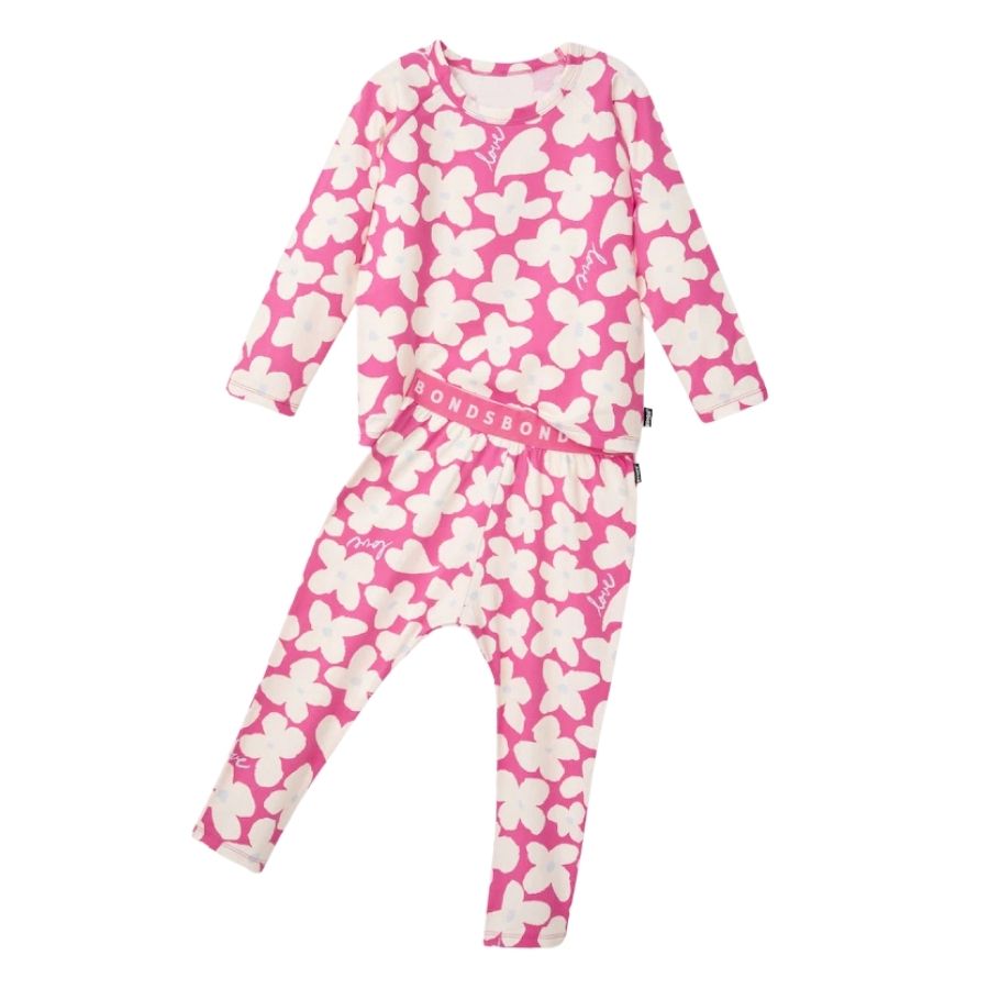 Kids L/S Sleep Set | Pink Love