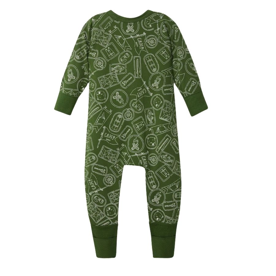 Wondercool Zip Wondersuit | Camp Bonds Outline Khaki