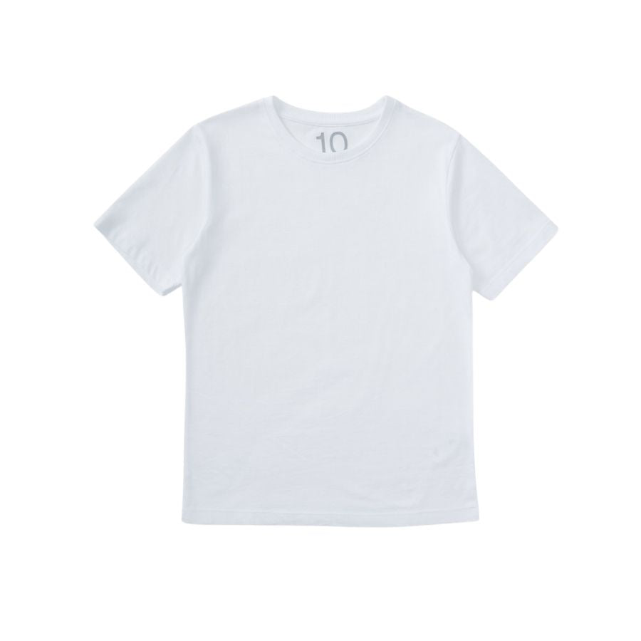 Kids Plain Tee | White