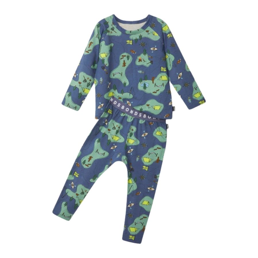 Kids L/S Sleep Set | Green Forest