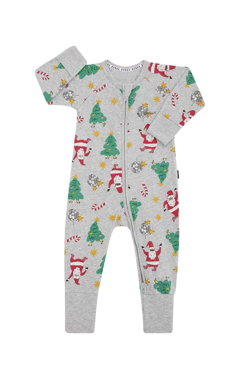 Zip Wondersuit | Disco Santa Grey