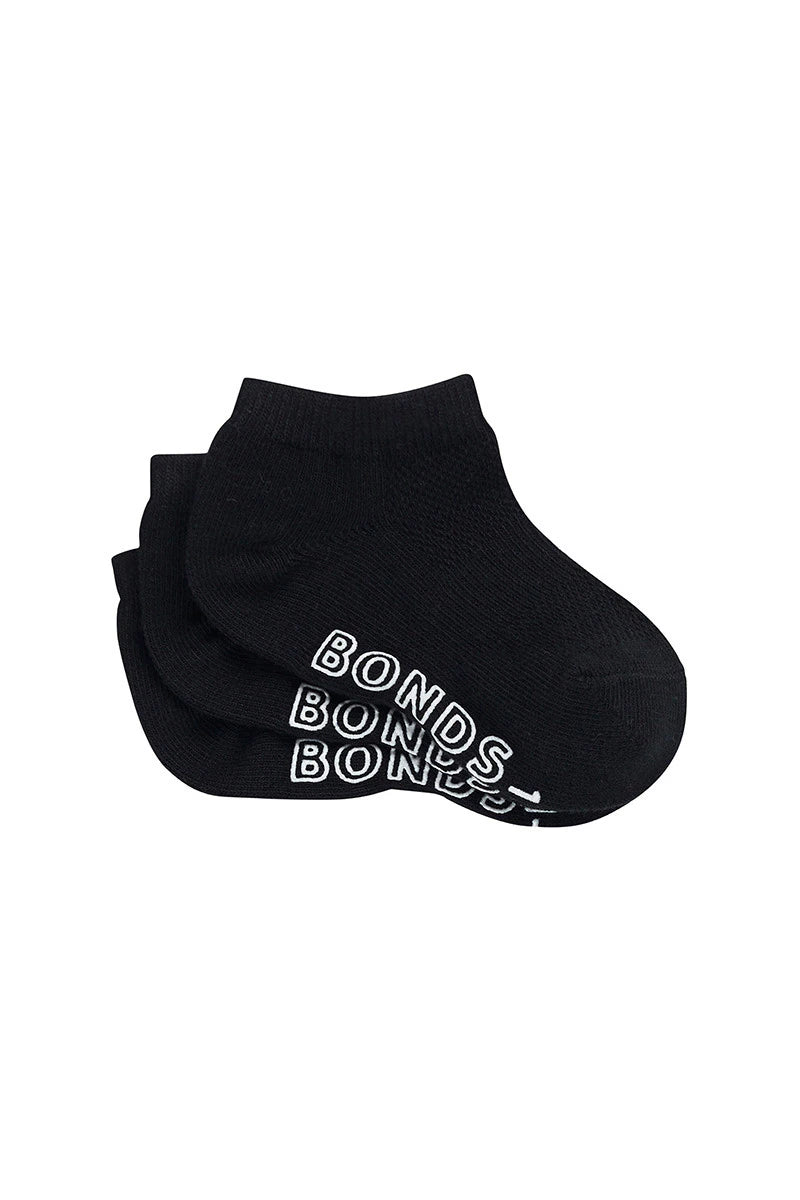 Baby Lightweight Low Cut 3 Pack | Black
