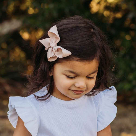 Bow Hair Clip | Nude