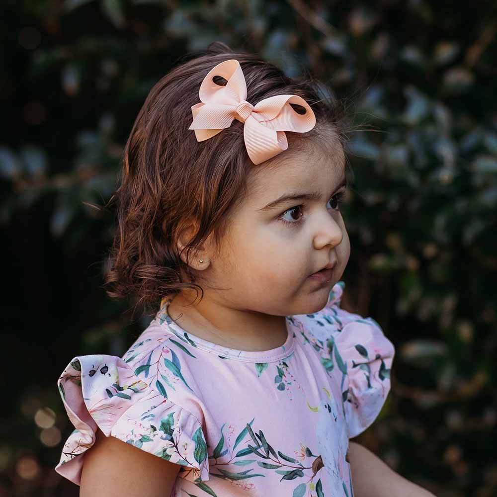 Bow Hair Clip | Peach