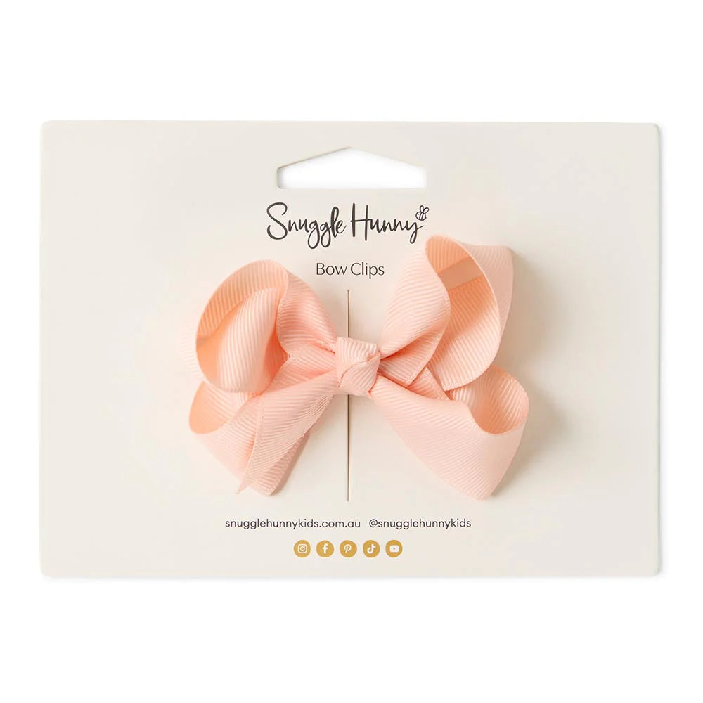 Bow Hair Clip | Peach
