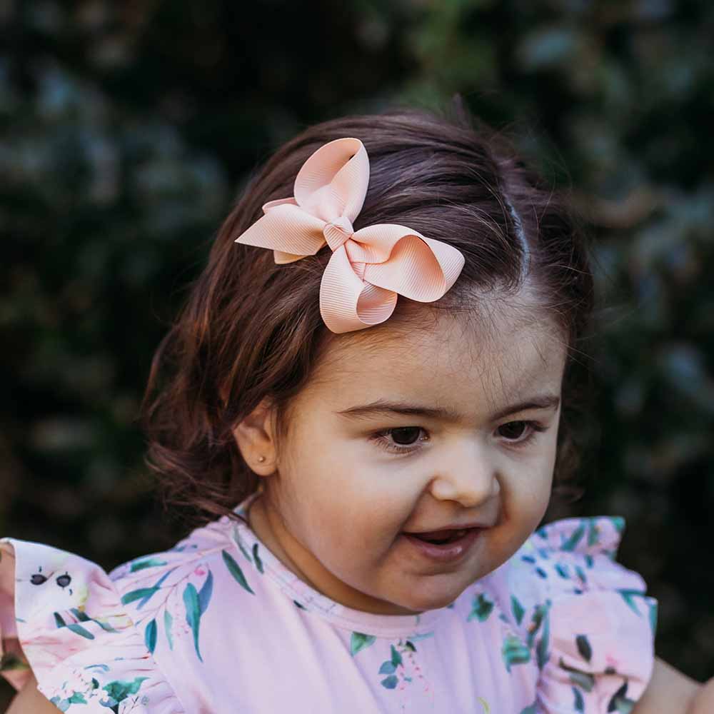 Bow Hair Clip | Peach