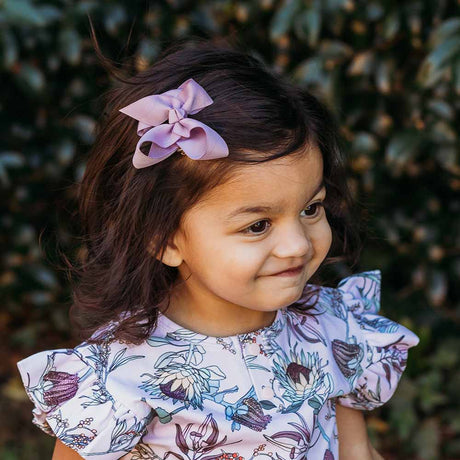 Bow Hair Clip | Soft Violet