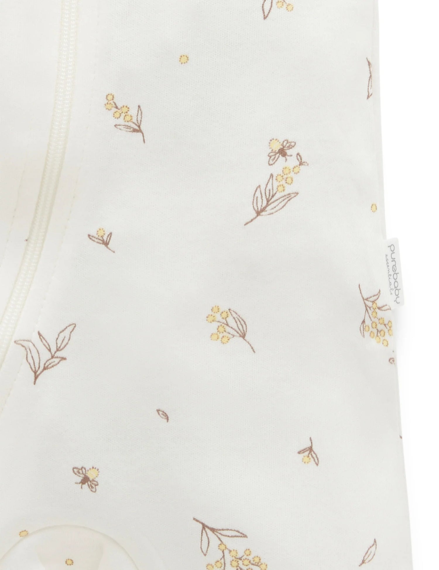 Short Sleeve Zip Growsuit | Vanilla Wattlebee