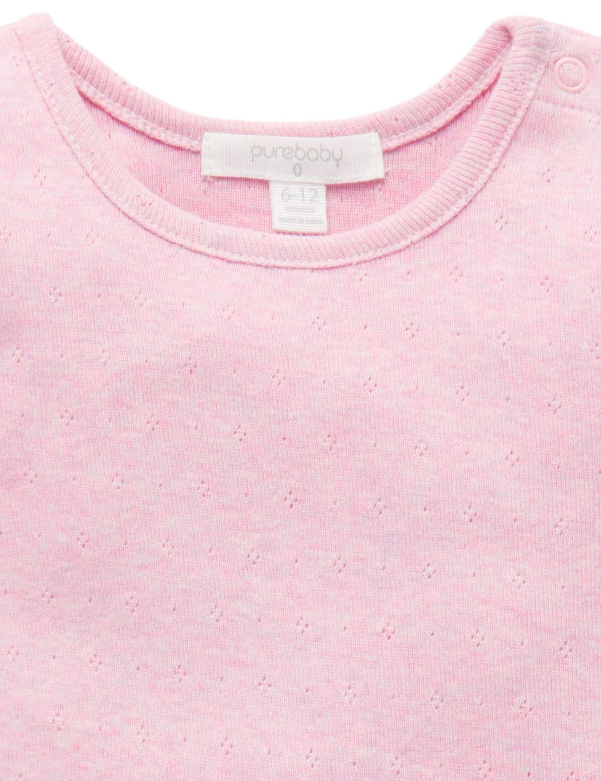 Pointelle Rib Layering Top | Dusk Melange