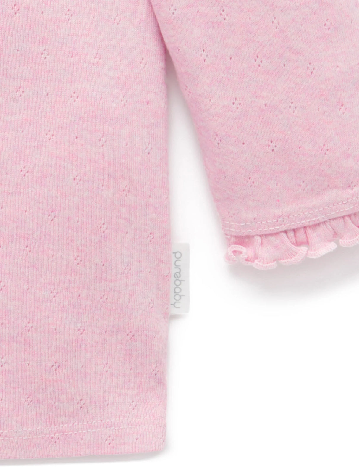 Pointelle Rib Layering Top | Dusk Melange