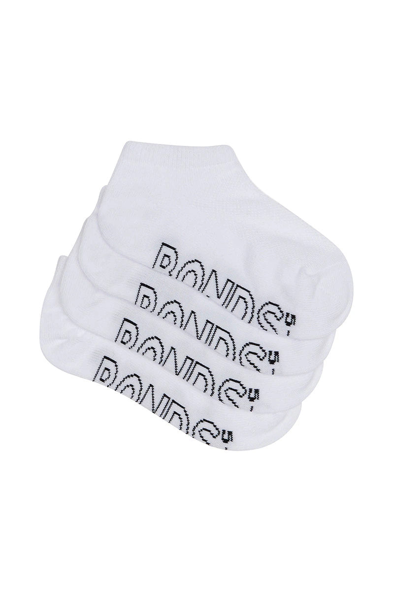 Kids Logo Light Low Cut 4 Pack | White